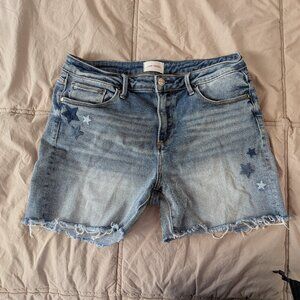 Driftwood Lulu shorts cutoffs jeans size 28 embroidered with stars